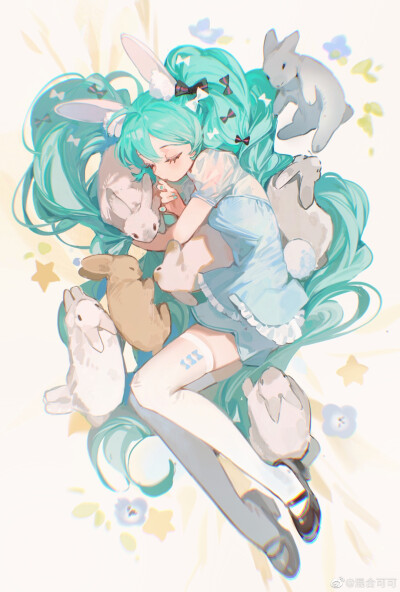 初音未来 插画
画师：混合可可