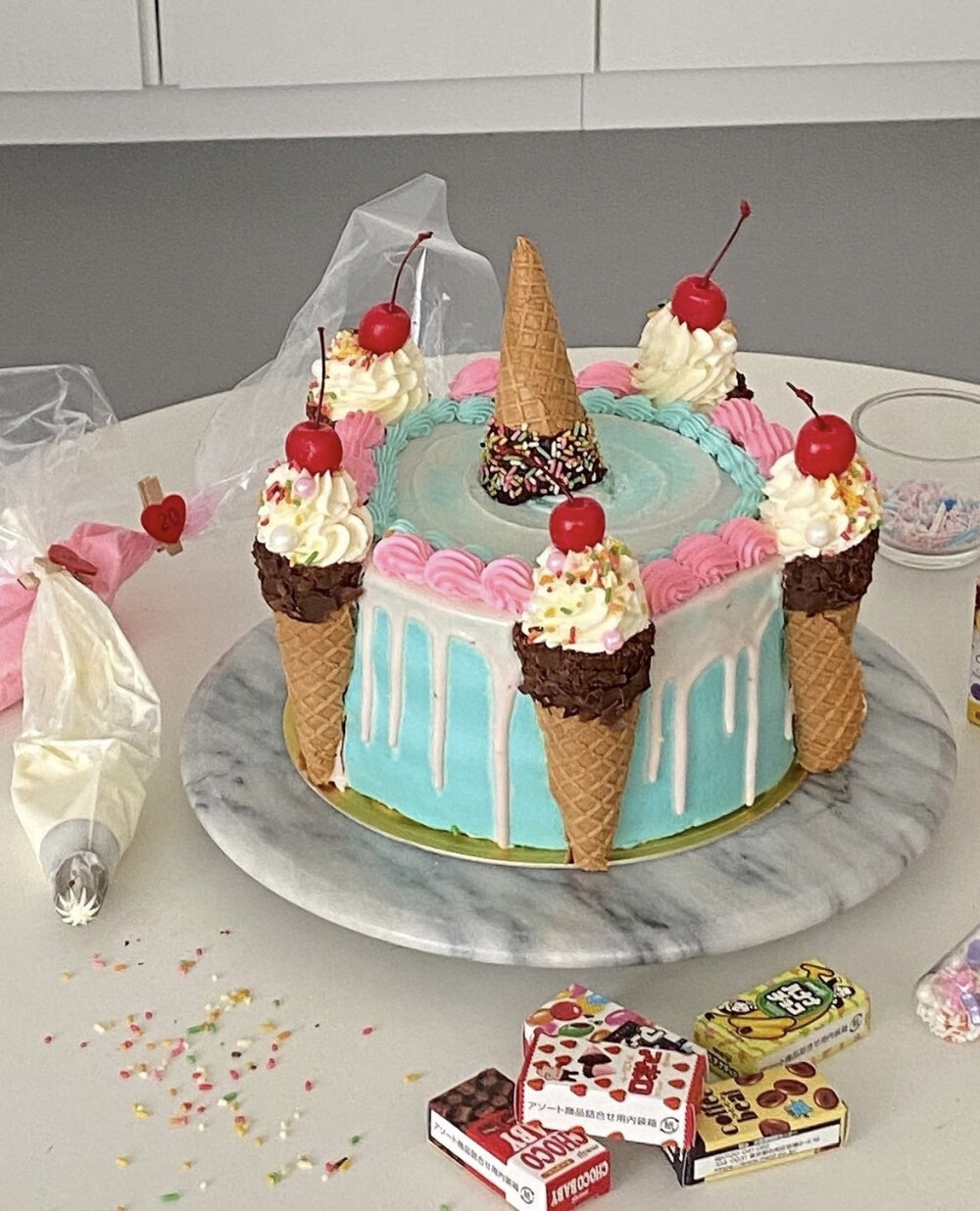 韩国奶油蛋糕#2023第一个蛋糕
케이크