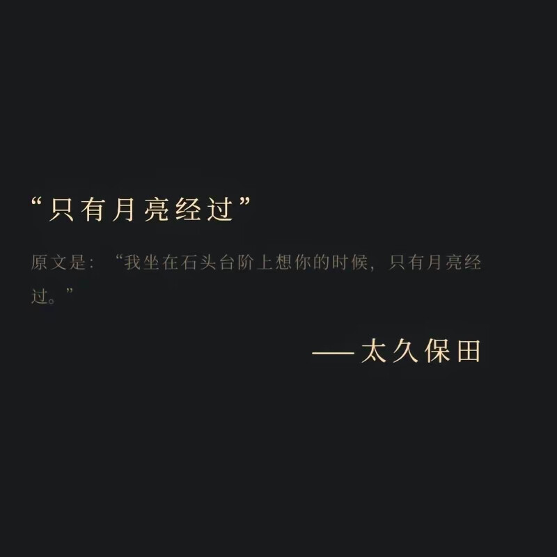 暗恋是一个人的哑剧