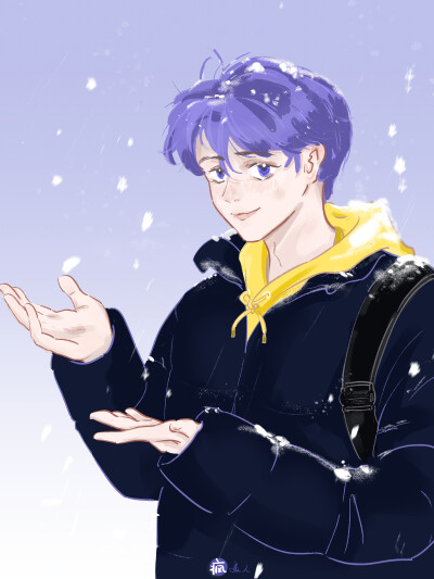 下雪天偶遇了狐狸哥哥！
