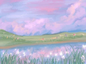 电脑壁纸 治愈风 唯美 油画 高清