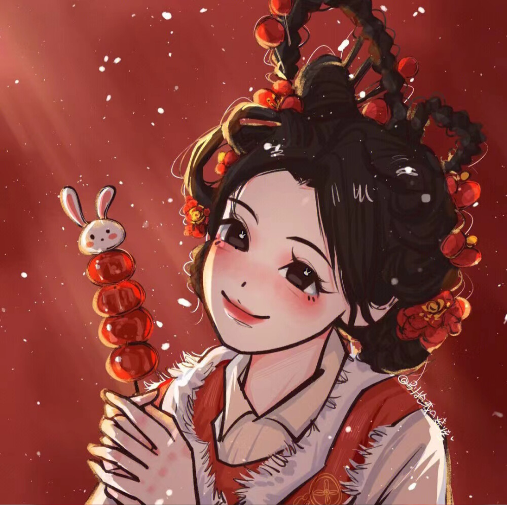 新年女头 头像图片