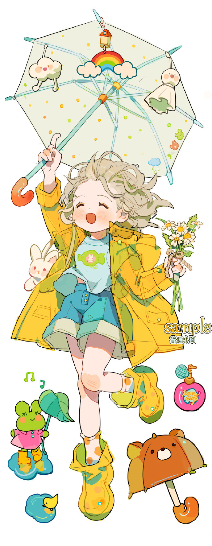 画师；普通小狗