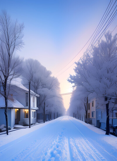 雪景街道