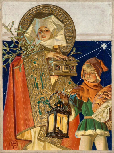 20世纪初最杰出的德裔美国插画家J.C.Leyendecker，古典宏伟的画中世界。 ​​​