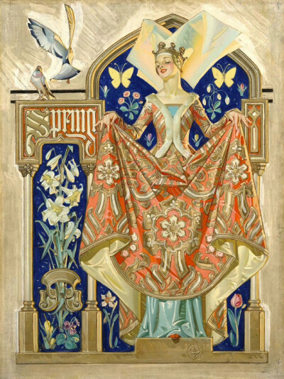 20世纪初最杰出的德裔美国插画家J.C.Leyendecker，古典宏伟的画中世界。 ​​​