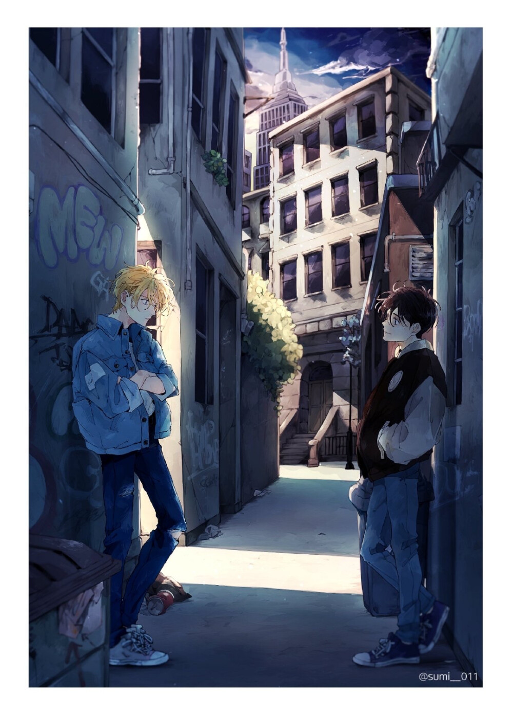 #BANANA FISH# 是一些屬于亞修和英二的回憶[苦澀].twi：sumi__011 #a英# ????