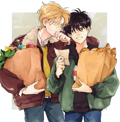 #BANANA FISH# 是一些屬于亞修和英二的回憶[苦澀].twi：sumi__011 #a英# ????