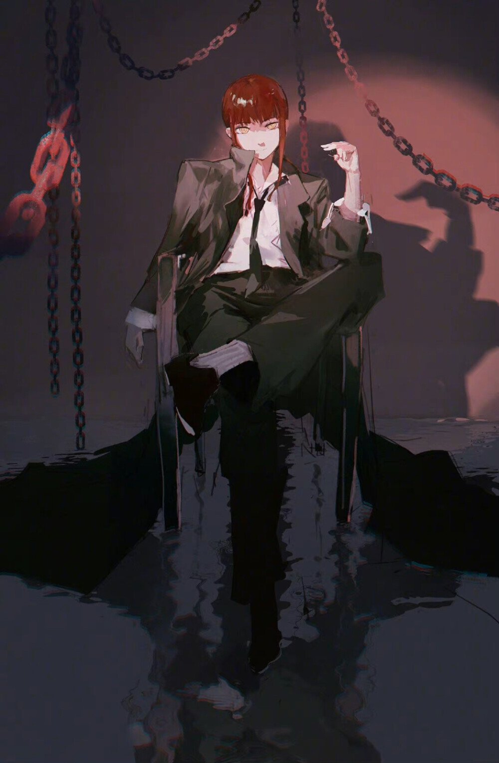 电锯人# 支配恶魔「玛奇玛」.twi:dino_illus #玛奇玛# 676767