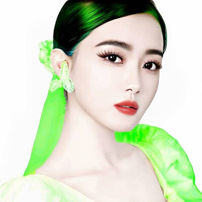 染色美图情侣头像四对绿色