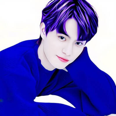 染色美图情侣头像四对绿色