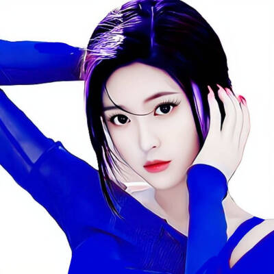 染色美图情侣头像四对绿色