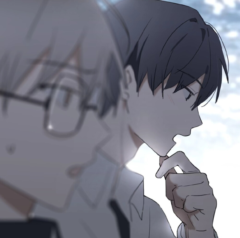  #插画 手绘男头
vb画师：花行一