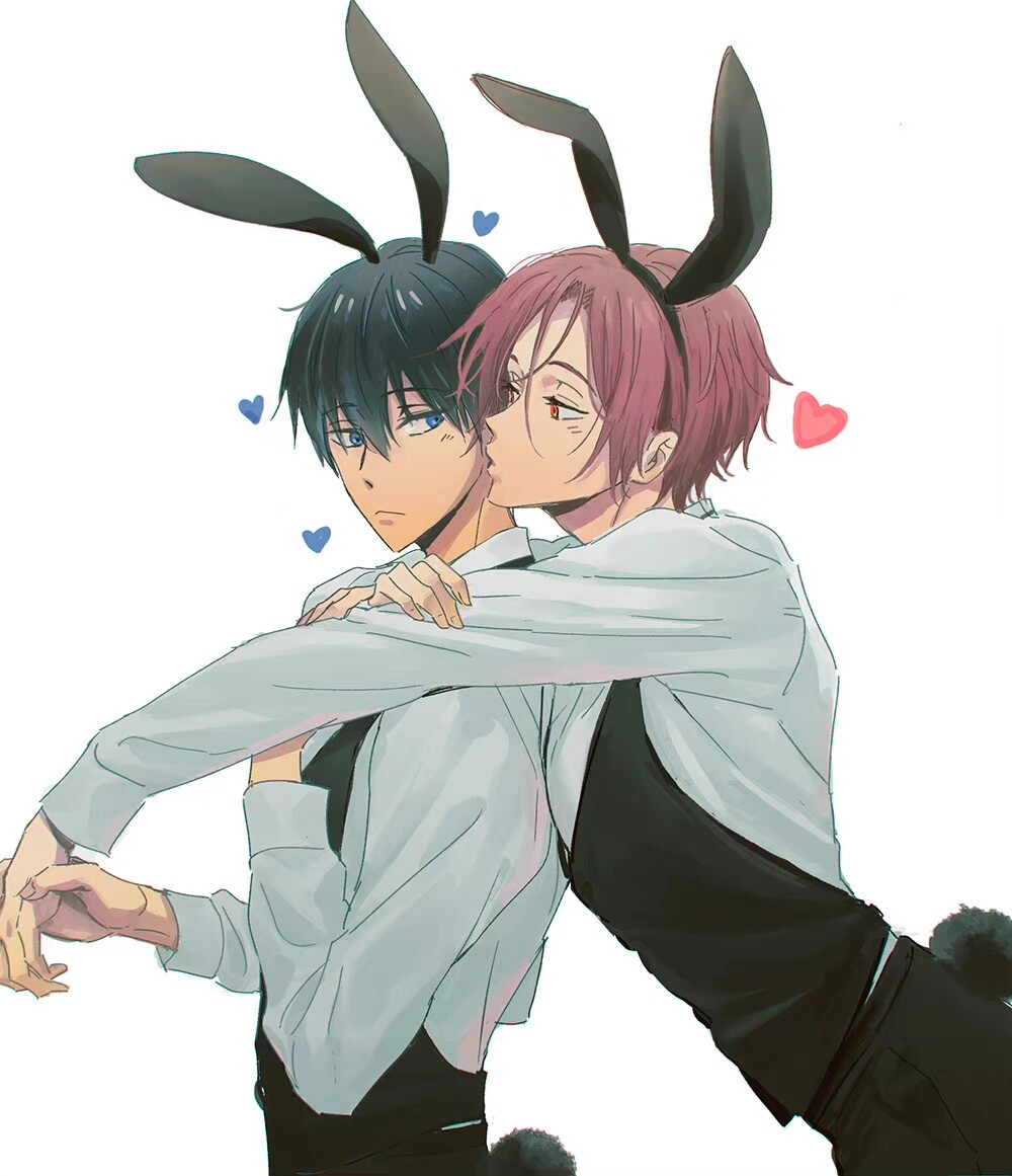 #free!##遥凛# 两只兔兔[兔子]
twi:kanbabichio 