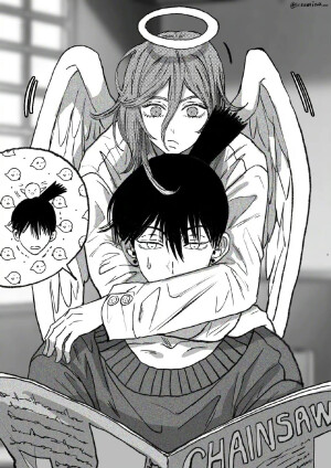 #电锯人# 早川秋x天使恶魔。好磕！
（twitter：mmmiaa__) ​​​