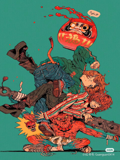 日本插画师kou作品