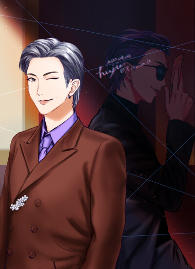 金南俊手绘,搜图不易，留图请点赞，专辑内所有图片均有才阿米所绘，我只是图片搬运工，只留作欣赏