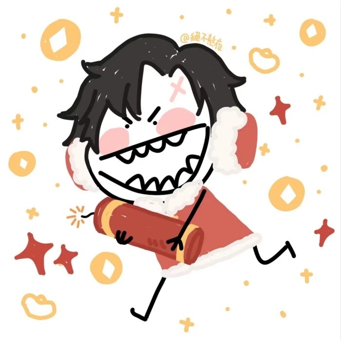 王者荣耀新年团头 cr:绝不熬夜