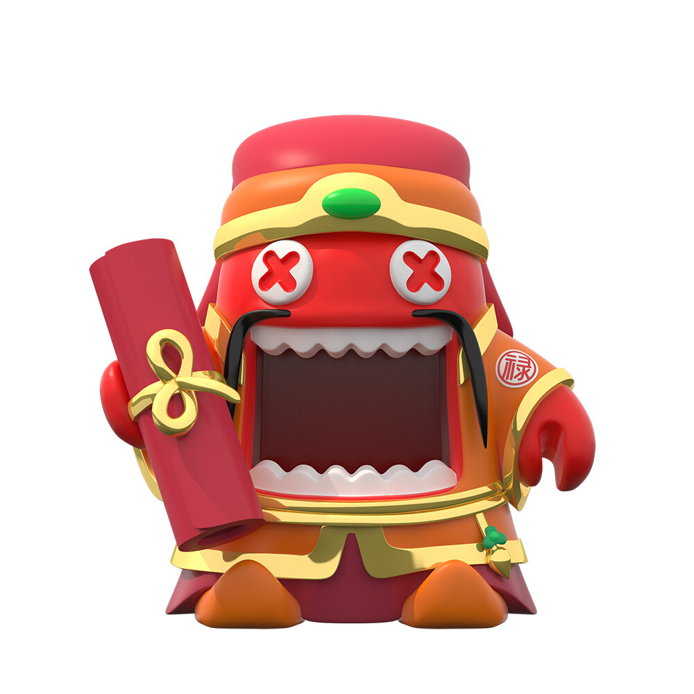 【魔鬼貓造型-祿星】#3D造型 祿星 新年 春節(jié) IP 動漫 魔性 zombiescat