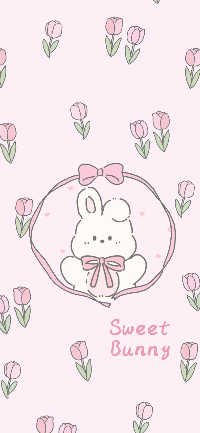 iphone壁纸 动漫套图 兔子平铺 一颗酸苹果的壁纸库