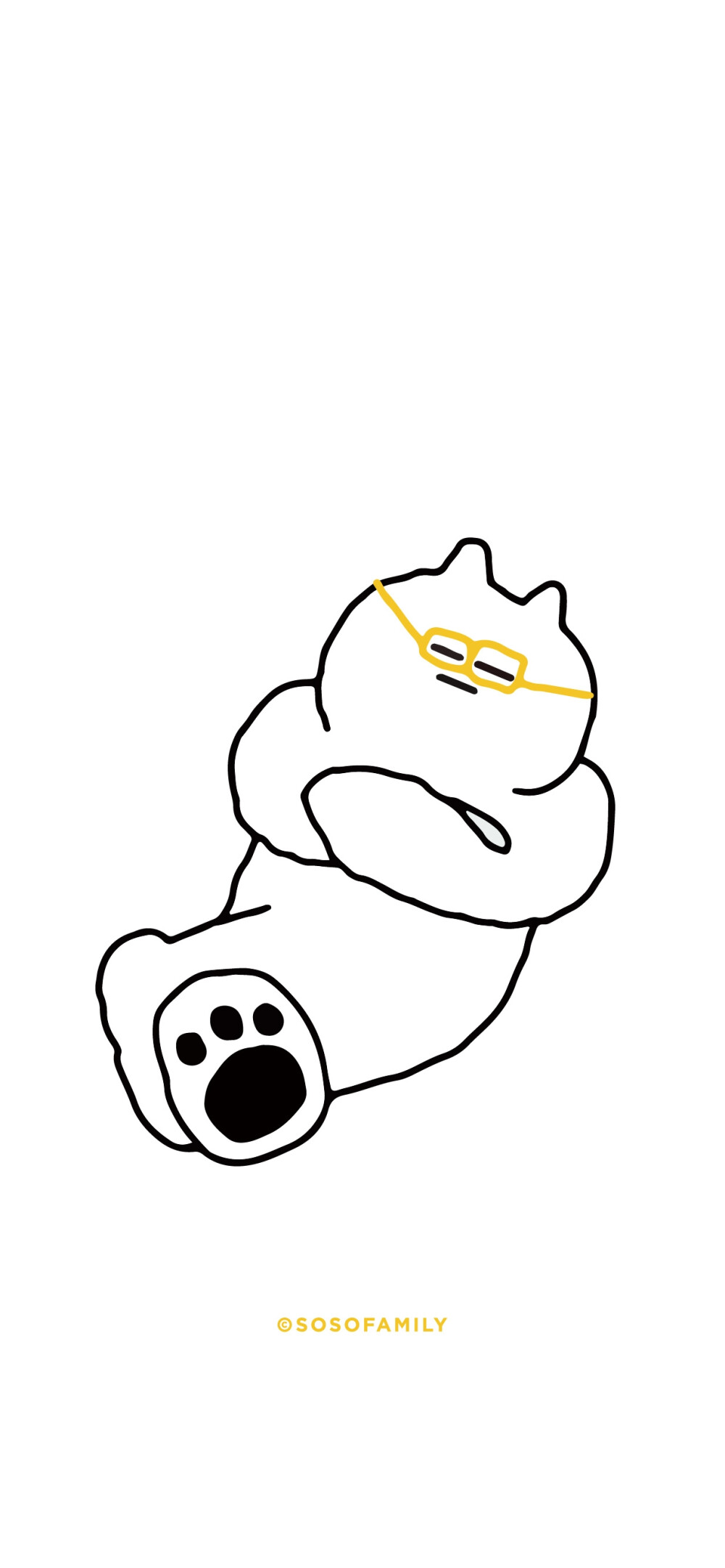 白色 简约 卡通壁纸