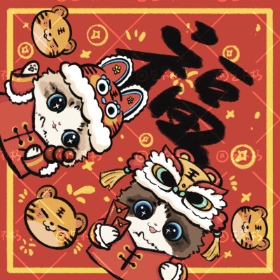 新年猫猫团头
©乞不朽