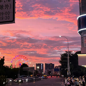 落日 背景图