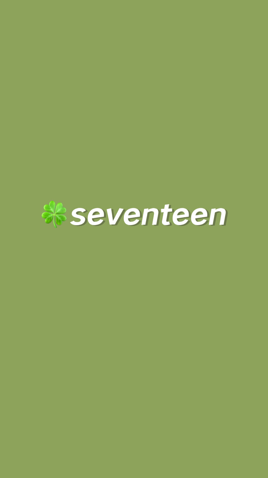 seventeen壁纸 抹茶色