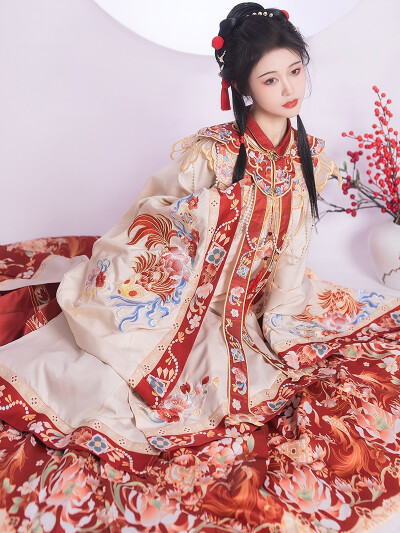 十夏九黎汉服婚服[年年有鱼」