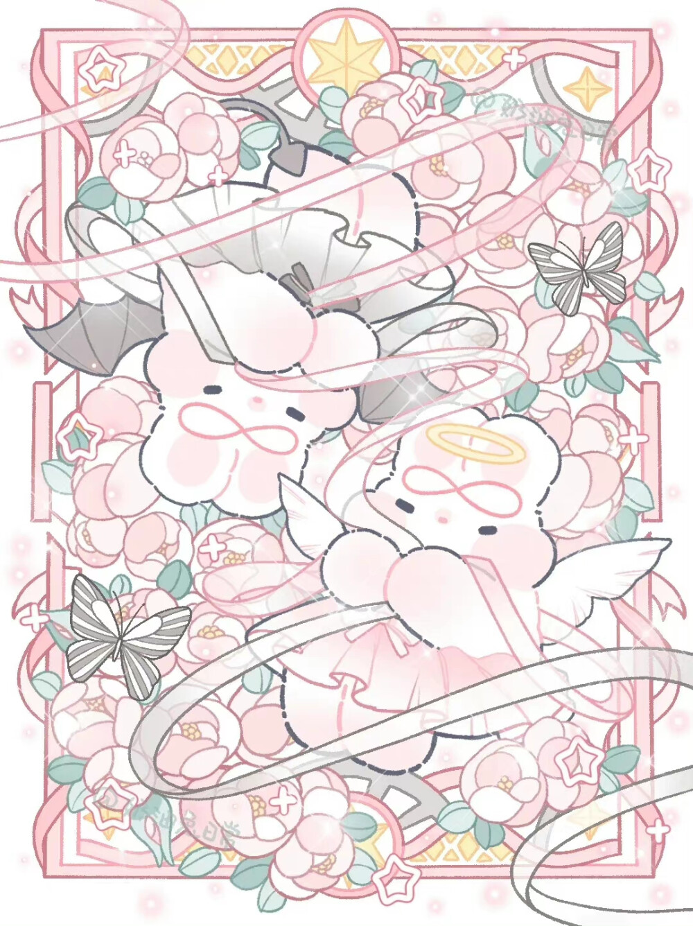 #十二星座兔#
画师：奶油兔日常（vb）