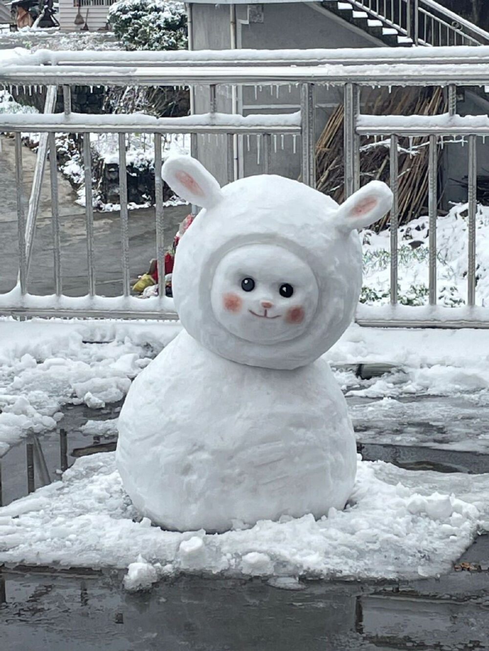 兔子雪人头像