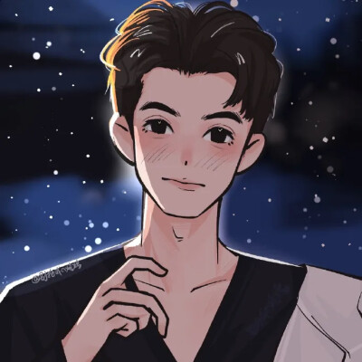 手绘男头