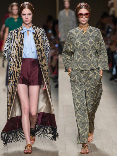Valentino 2014年春夏高定系列
Valentino的Maria Grazia Chiuri和Pierpaolo Piccioli在本季作品中以歌剧作为设计灵感。黑色蕾丝礼服点缀鲜艳色彩的细节装饰，像舞台服装或者地方特色礼服。设计师想用一种非常典型的…