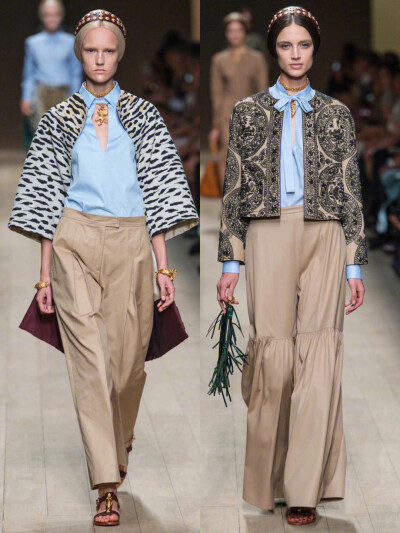 Valentino 2014年春夏高定系列
Valentino的Maria Grazia Chiuri和Pierpaolo Piccioli在本季作品中以歌剧作为设计灵感。黑色蕾丝礼服点缀鲜艳色彩的细节装饰，像舞台服装或者地方特色礼服。设计师想用一种非常典型的…