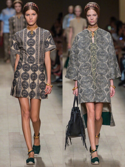 Valentino 2014年春夏高定系列
Valentino的Maria Grazia Chiuri和Pierpaolo Piccioli在本季作品中以歌剧作为设计灵感。黑色蕾丝礼服点缀鲜艳色彩的细节装饰，像舞台服装或者地方特色礼服。设计师想用一种非常典型的…
