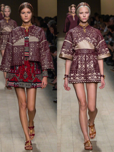 Valentino 2014年春夏高定系列
Valentino的Maria Grazia Chiuri和Pierpaolo Piccioli在本季作品中以歌剧作为设计灵感。黑色蕾丝礼服点缀鲜艳色彩的细节装饰，像舞台服装或者地方特色礼服。设计师想用一种非常典型的…
