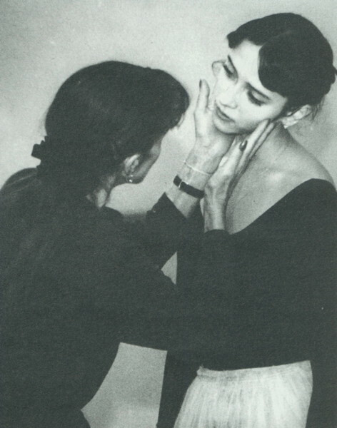 (Image Info): Svetlana Lunkina and her coach, Ekaterina Maximova, in rehearsal at the Bolshoi in 1996.