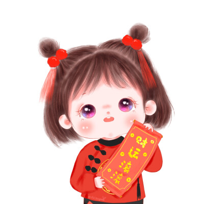 可爱新年中国红头像
©尹小悦Alisayue