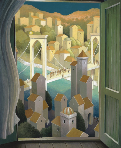 荷兰超现实主义画家Michiel Schrijver说自己是在画纸上“旅游”的人，每一幅画都是他内心停靠过的站点。