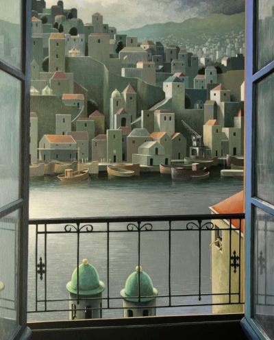 荷兰超现实主义画家Michiel Schrijver说自己是在画纸上“旅游”的人，每一幅画都是他内心停靠过的站点。