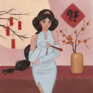 迪士尼公主们的中国年

烟火起 照人间喜悦无边 举杯敬此年