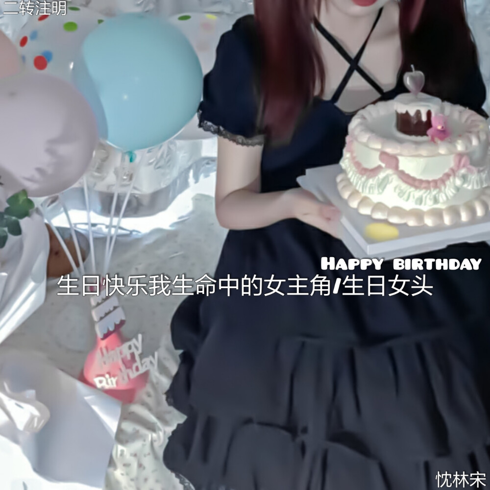 生日快乐我生命中的女主角/生日女头