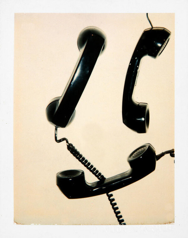 Andy Warhol Telephones, 1980 polaroid photograph 4 x 3 1/4 inches; 10.2 x 8.3 cm PK 12390