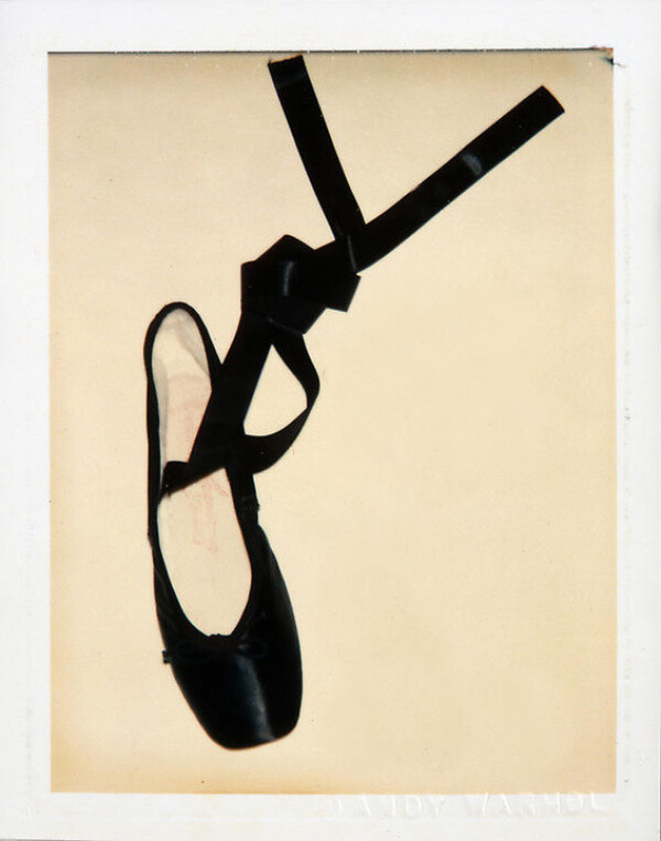 Andy Warhol Ballet Slippers, 1981 polaroid photograph 4 x 3 1/4 inches; 10.2 x 8.3 cm PK 12386