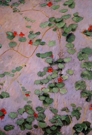 【旱金莲（Nasturtiums）】古斯塔夫·卡耶博特（Gustave·Caillebotte）