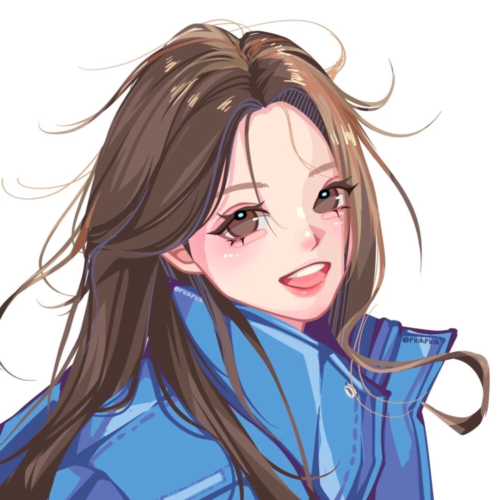 少女 插画 头像