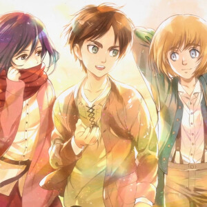 三笠,艾伦,阿尔敏三人组