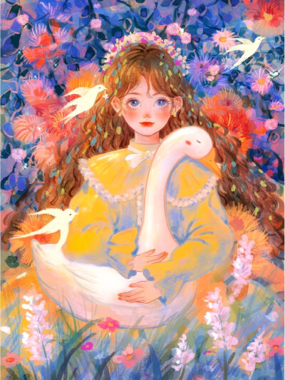 水彩插画分享
插画师花溪