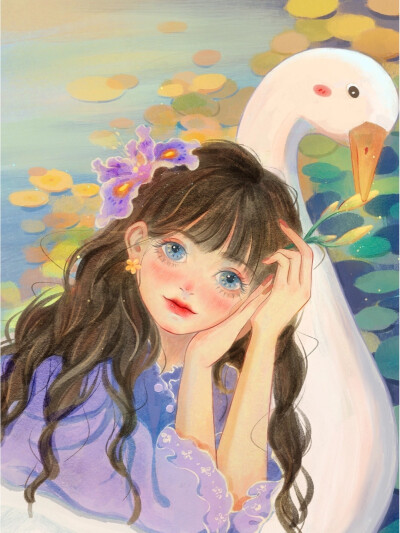 水彩插画分享
插画师花溪