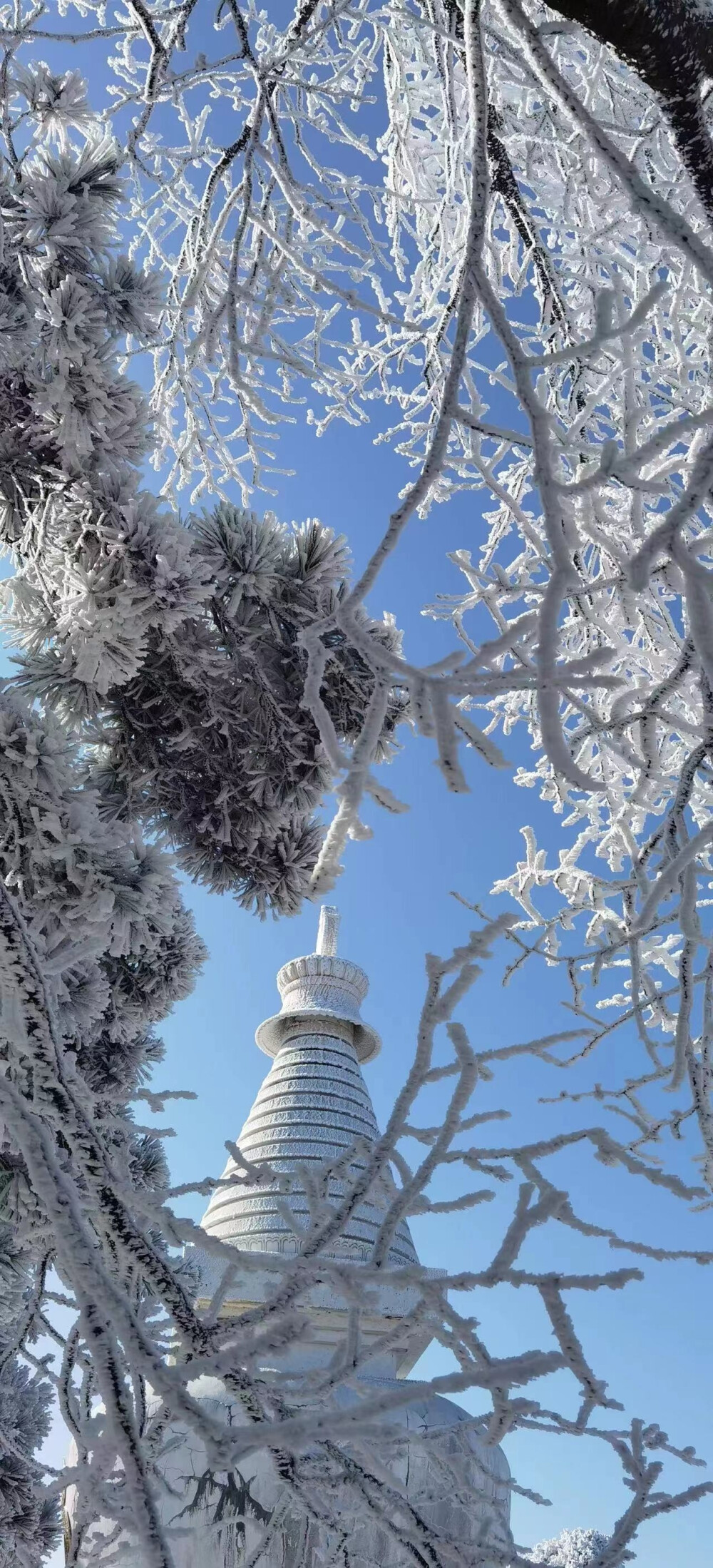 庐山雪景 壁纸 侵删